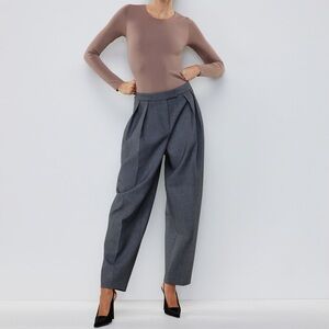 Babaton Bodysuit Long Sleeve in Taupe